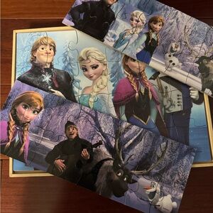 Disney Frozen Puzzles (3) and Seek N Find book